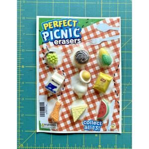 Vintage Perfect Picnic Erasers Vending Machine Display Board #493